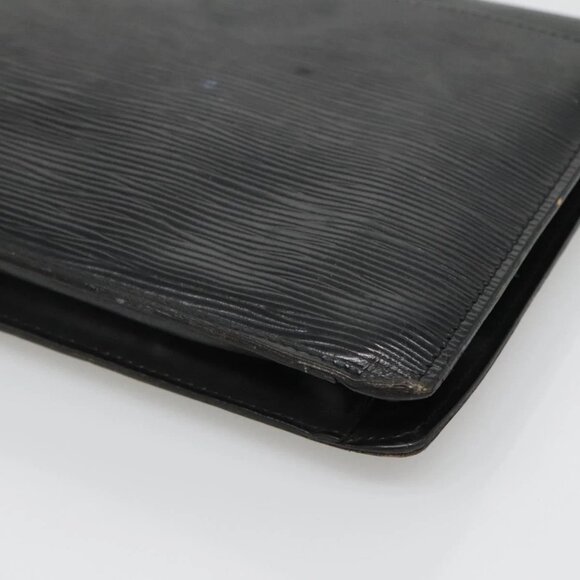 LOUIS VUITTON Epi Montaigne 27 Clutch Bag Black - Picture 12 of 16